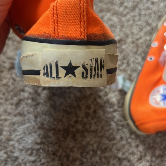 Vintage orange converse size 7-8 - Picture 3 of 4